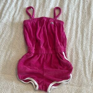 Hot Pink Terrycloth Baby Gap romper
